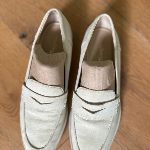 J. McLaughlin Cream Leather Loafers for Women - Picture 5 of 7